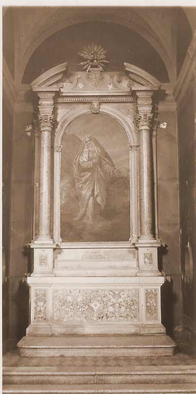 Altare della Madonna fino al 1939