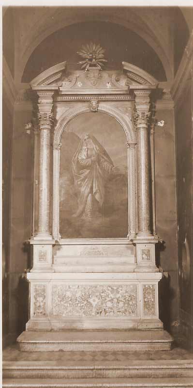 Altare della Madonna fino al 1939 Altare della Madonna fino al 1939