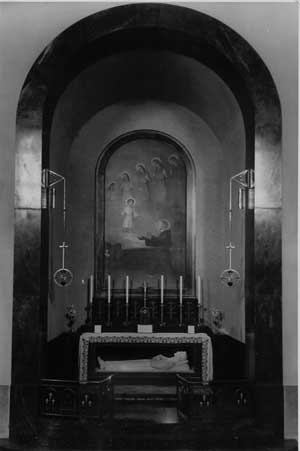 Altare laterale sinistro dopo il 1939 Altare laterale sinistro dopo il 1939