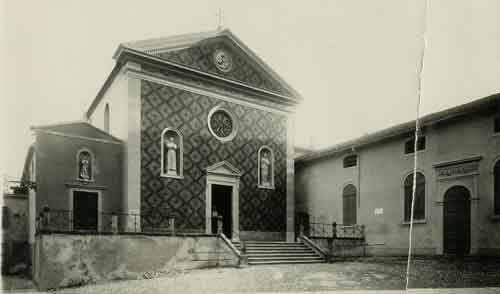 Facciata della Chiesa prima del 1967